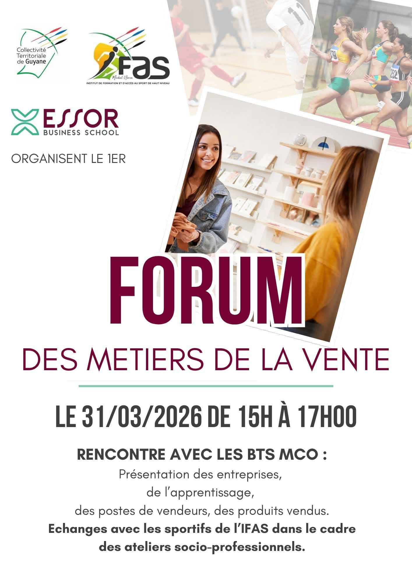 affiche forum des métiers de la vente - 1