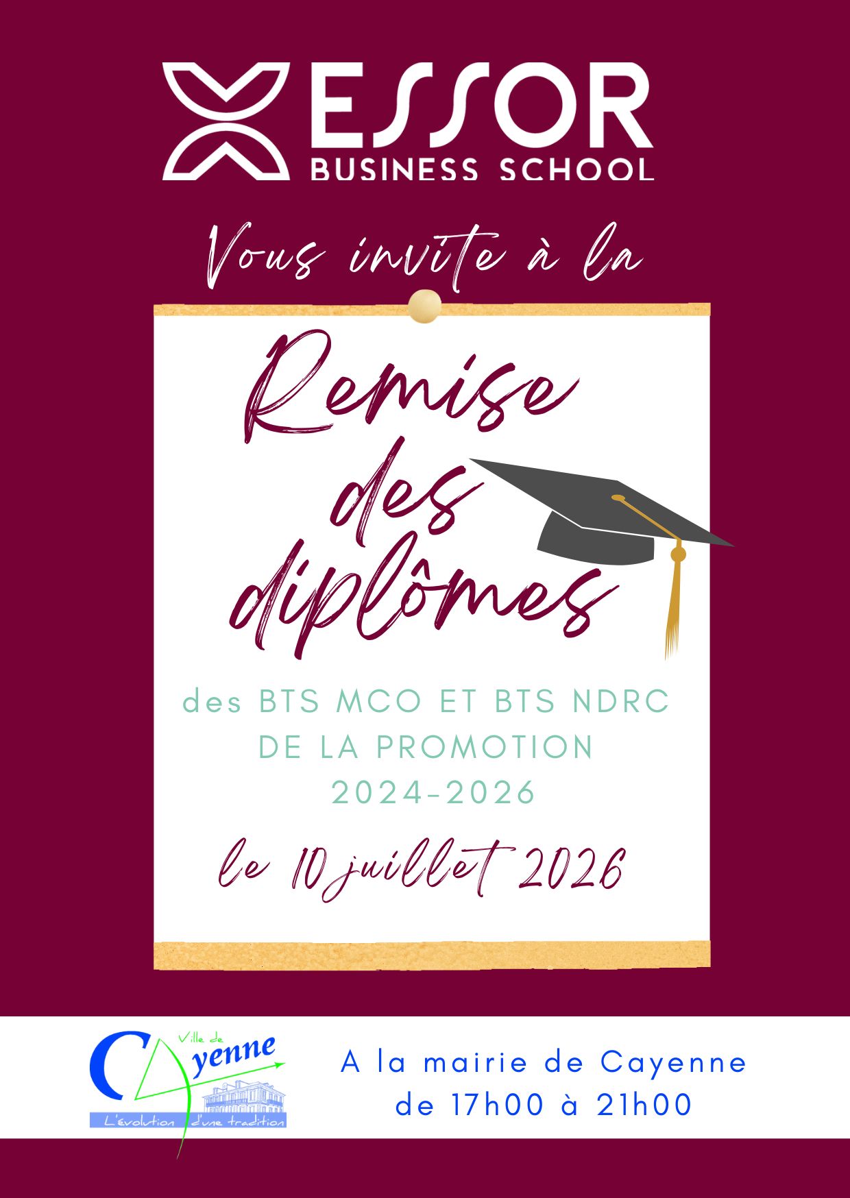 Invitation Remise de diplôme BTS 2026 (1)